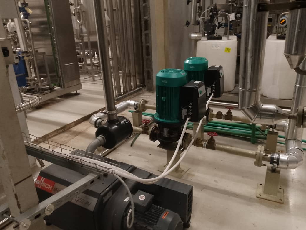 Industrial pump installation