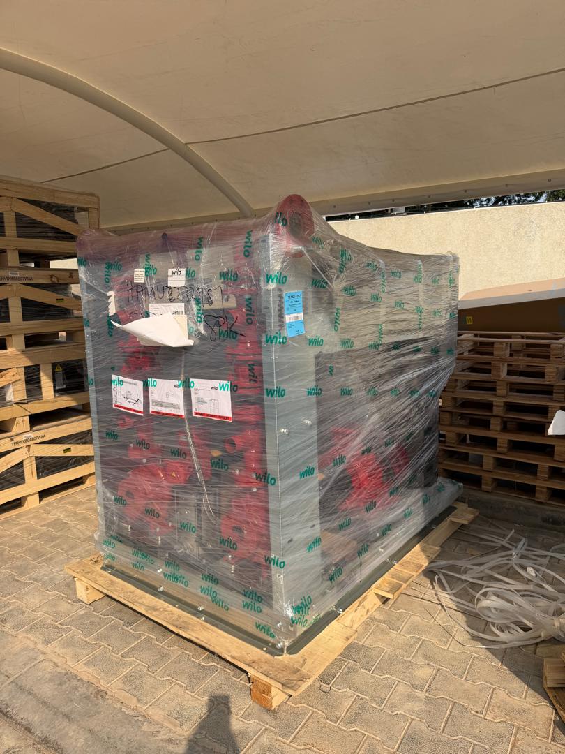 Wilo booster pump set ready for delivery
